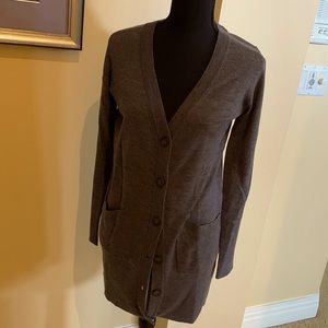 Gray long sleeve Zara cardigan